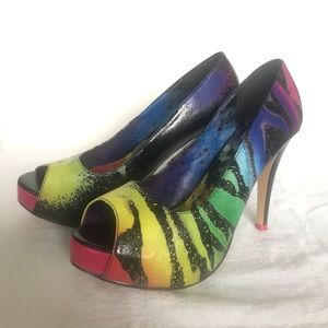 Iron Fist Peep-Toe Pumps